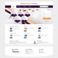 Website Template illustration with abstract elements Royalty Free Stock Photo