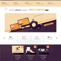 Website Template illustration with abstract elements Royalty Free Stock Photo