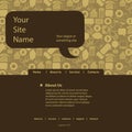 Website Template Vector