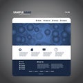 Website Template Vector Royalty Free Stock Photo