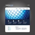 Website Template Vector Royalty Free Stock Photo