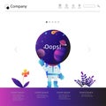 Website template vector design, Website background design Royalty Free Stock Photo
