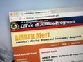 Website of U.S. AMBER Alert