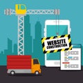 Website under construction background Royalty Free Stock Photo