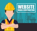 website under construction design Royalty Free Stock Photo