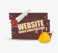 website under construction design Royalty Free Stock Photo