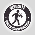 website under construction design Royalty Free Stock Photo