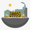 website under construction design Royalty Free Stock Photo