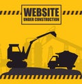 website under construction design Royalty Free Stock Photo
