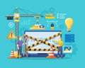 Website under construction page Royalty Free Stock Photo