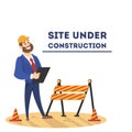 Website under construction page. Work in progress. Royalty Free Stock Photo