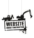 Website under construction sign Royalty Free Stock Photo