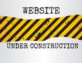 Website under construction sign Royalty Free Stock Photo