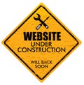 Website under construction Royalty Free Stock Photo