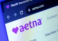 Aetna healthcare company logo Royalty Free Stock Photo