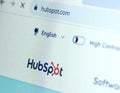 HubSpot website Royalty Free Stock Photo