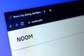 Noom company website Royalty Free Stock Photo