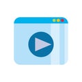 Website video player button Royalty Free Stock Photo