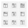 website , web , user interface , web app , eps icons set vector Royalty Free Stock Photo