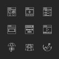 website , web , user interface , web app , eps icons set vector Royalty Free Stock Photo