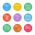 website , web , user interface , web app , eps icons set vector Royalty Free Stock Photo