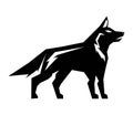 Webvector simple logo of a wild wolf`s head, a logo that can be used in all matters Royalty Free Stock Photo