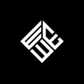 WebWEW letter logo design on black background. WEW creative initials letter logo concept. WEW letter design Royalty Free Stock Photo