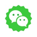 WeChat logo. WeChat is a Chinese multi-purpose messaging, social media and mobile payment app . Kharkiv, Ukraine - October, 2020