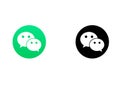 WeChat logo and flat Icon