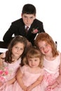 Wed Party kids close Royalty Free Stock Photo