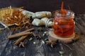 Wedang Uwuh, Indonesian traditional herb drink. Contains a variety of spices