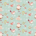 Wedding abstract seamless pattern in pastel soft colors.