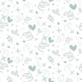 Wedding abstract seamless pattern in pastel soft colors.