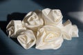 Wedding accessories addition veil - roses Royalty Free Stock Photo