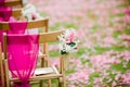 Wedding aisle for a tropical destination wedding Royalty Free Stock Photo