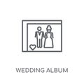 wedding Album linear icon. Modern outline wedding Album logo con Royalty Free Stock Photo