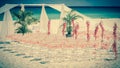 Wedding altar on the beach Royalty Free Stock Photo