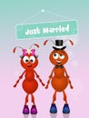 Wedding of ants