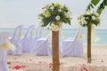 Wedding arch and set up