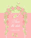 Wedding arch vector Royalty Free Stock Photo