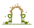 Wedding arch vector Royalty Free Stock Photo