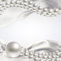 Wedding Background with Pearls Royalty Free Stock Photo