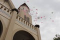 Wedding balloons release