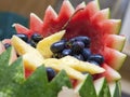 Wedding banquet - fruit detail Royalty Free Stock Photo