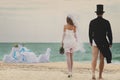 Wedding on beach Royalty Free Stock Photo