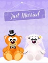 Wedding of bears