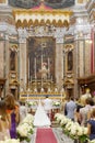 Wedding in the beautiful catholic Mdina Cathedal