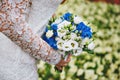 Wedding blue bouquet