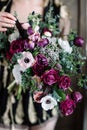 Wedding bouquet. Bride`s flowers Royalty Free Stock Photo