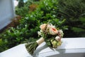 Wedding bouquet. Bride's flowers Royalty Free Stock Photo